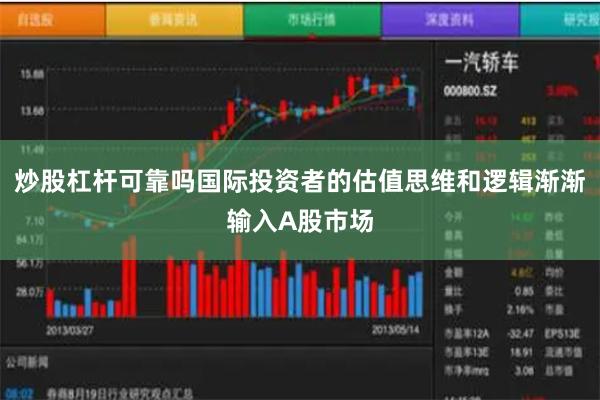 炒股杠杆可靠吗国际投资者的估值思维和逻辑渐渐输入A股市场
